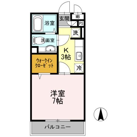 コモド元住吉 3階階 間取り