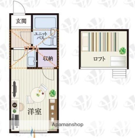 BCASA金沢八景LLLRE-BORN(ワンルーム/2階)の間取り写真