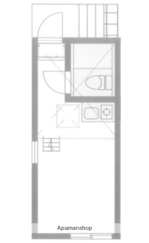 ユナイト東白楽ポルナレフ(ワンルーム/2階)の間取り写真