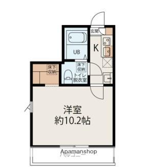 CONFITURE公郷町(1K/1階)の間取り写真