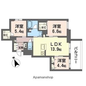 ピノ・グリナージュ(3LDK/2階)の間取り写真