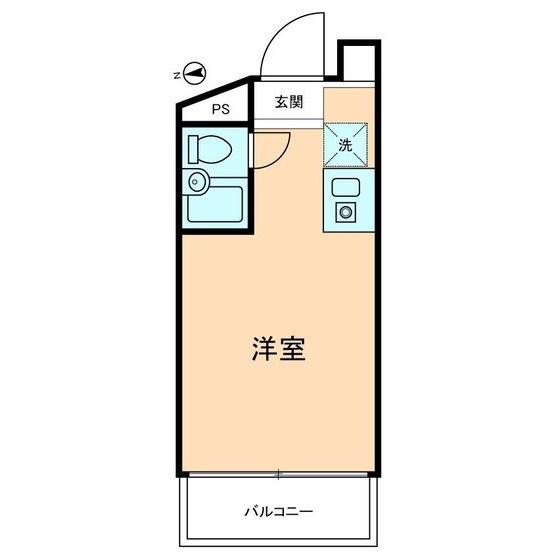 エル・ヴィーナ緑ヶ丘(ワンルーム/3階)の間取り写真