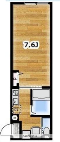 AMBITION南栗原(1K/2階)の間取り写真