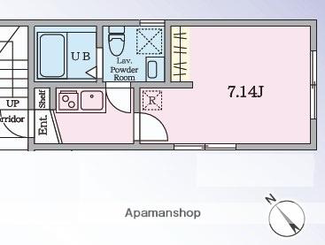 COAST TERRACE Ⅱ 逗子新宿(1K/3階)の間取り写真
