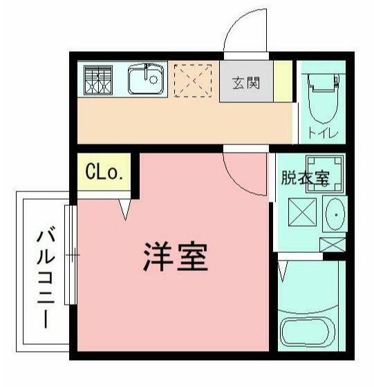 CORE BREEZE(1K/3階)の間取り写真