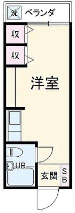 クロノス三ツ境ウエスト(ワンルーム/3階)の間取り写真