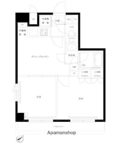ルーブル蒲田南参番館 6階階 間取り