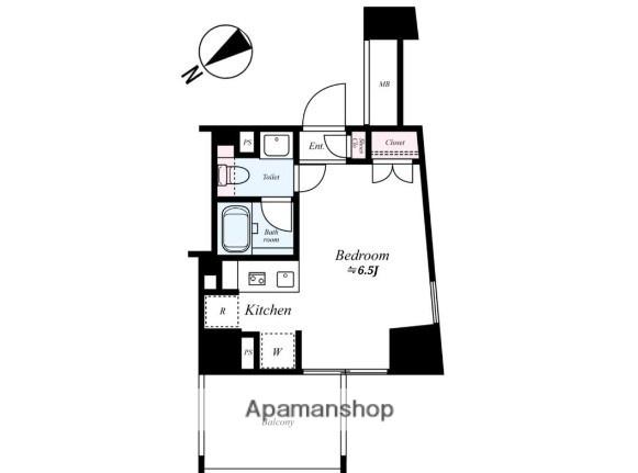 ARTESSIMO LINK DI SERA(ワンルーム/11階)の間取り写真