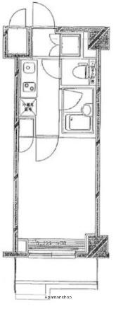 ルーブル溝の口参番館(1K/6階)の間取り写真