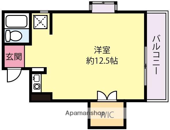 アーバン6(ワンルーム/2階)の間取り写真