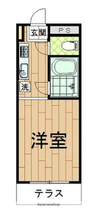 コアクレスト下新城(ワンルーム/3階)の間取り写真