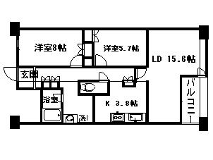 アビティ目黒(1LDK/4階)の間取り写真