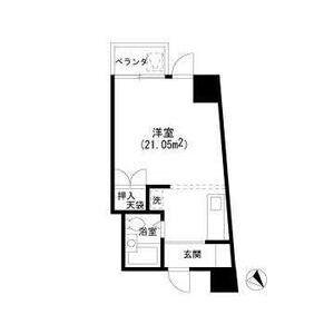 日野屋第2ビル(ワンルーム/7階)の間取り写真