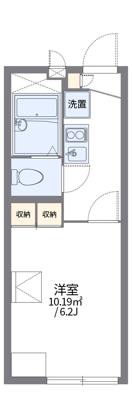 レオパレスCALMSPRING 1階階 間取り