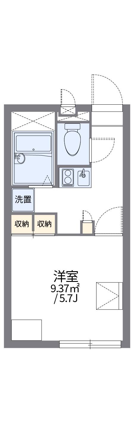 レオパレスリブラII 2階階 間取り