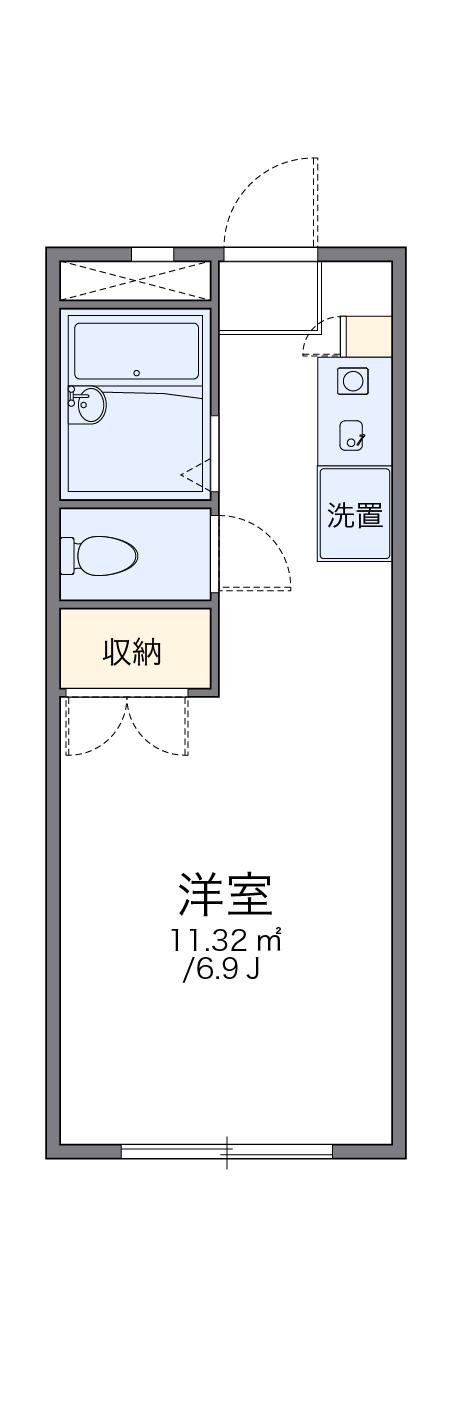 レオパレスANNEXEGAWA 2階階 間取り