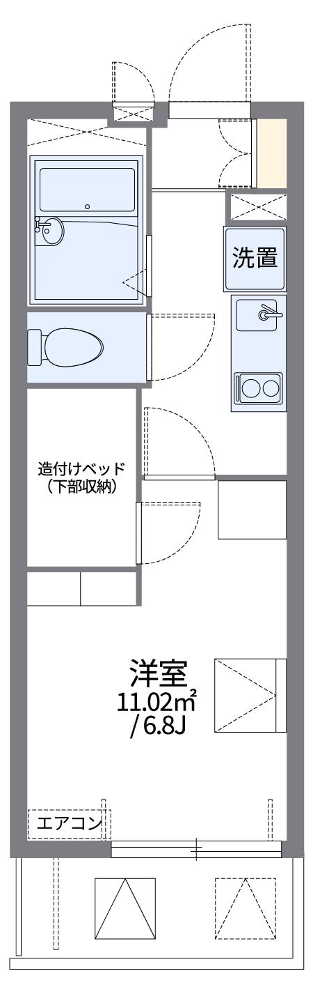 レオパレスシャルマンⅡ(1K/2階)の間取り写真