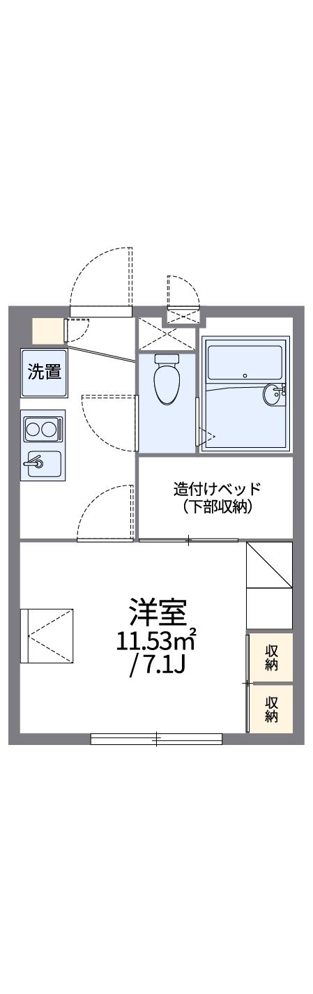 レオパレスフービエール 3階階 間取り