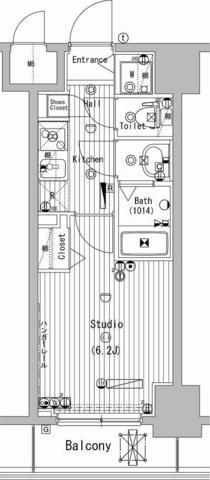 グランド・ガーラ横濱万世町 9階階 間取り