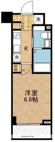 ザ・レジデンス・オブ・トーキョーTY16(1K/1階)の間取り写真