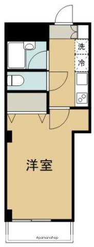 メゾン・ド・ヴィレ鷺沼(1K/1階)の間取り写真