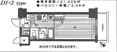 フェニックス伊勢佐木町 11階階 間取り
