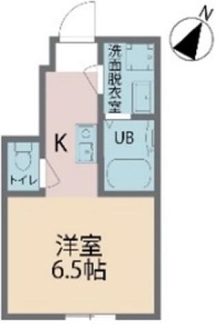 カインドネス町田旭町(1K/1階)の間取り写真