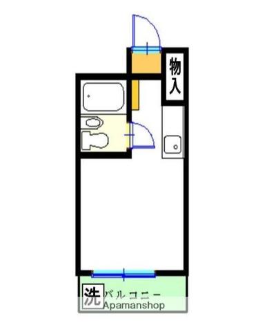 スターホームズ井土ヶ谷Ⅱ(ワンルーム/1階)の間取り写真