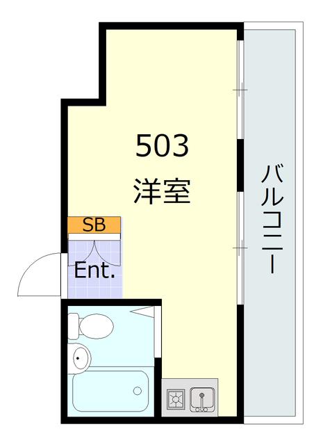 ポートハイム前里町 5階階 間取り