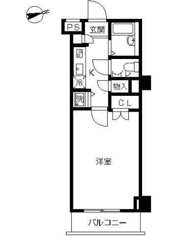 スカイコート蒲田第7 1階階 間取り