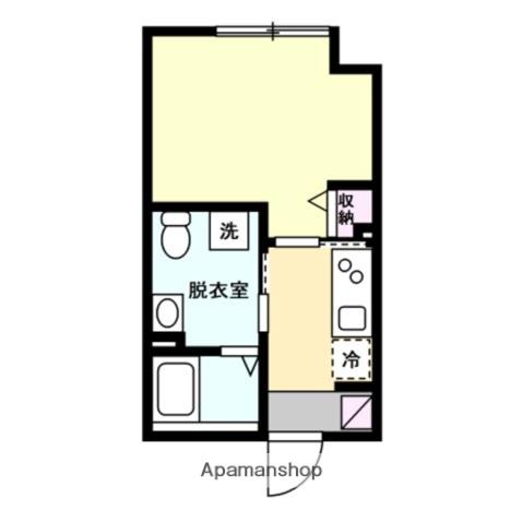 ベイルーム桜木町(1K/1階)の間取り写真