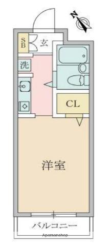 相武台プリンスマンション(1K/3階)の間取り写真