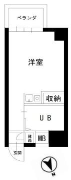 仲町台フェニックスコート 7階階 間取り