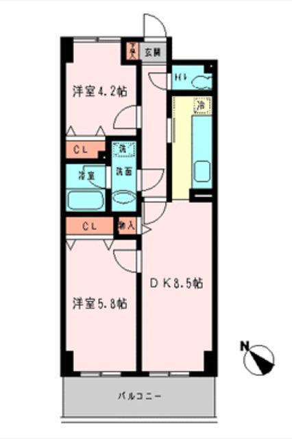 セレッソウスイ 4階階 間取り