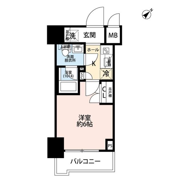 プレール・ドゥーク北品川 13階階 間取り