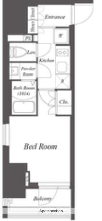 ブランシエスタ横浜高島町(1K/7階)の間取り写真