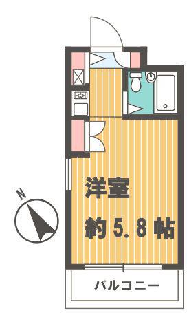 ダイアパレス三ツ沢公園東館(ワンルーム/3階)の間取り写真