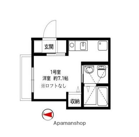 MINERUMO TSURUMI(ワンルーム/2階)の間取り写真