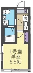 JT 2(ワンルーム/1階)の間取り写真