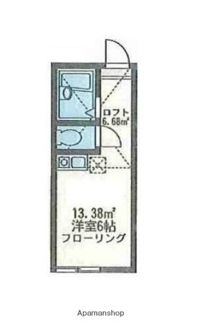 ユナイト蒔田ジャモージサンの杜(ワンルーム/2階)の間取り写真