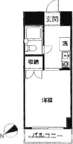 SEA茅ヶ崎ビル(1K/5階)の間取り写真