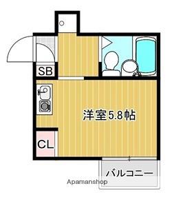 プレステージ新沢Ⅱ(ワンルーム/2階)の間取り写真
