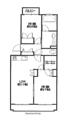 天神山グリーンハイツ 3階階 間取り