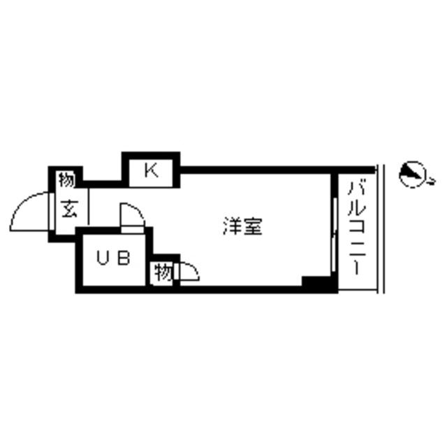 TOP・横浜吉野町(ワンルーム/2階)の間取り写真