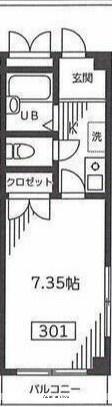 Moonshiny参番館 2階階 間取り