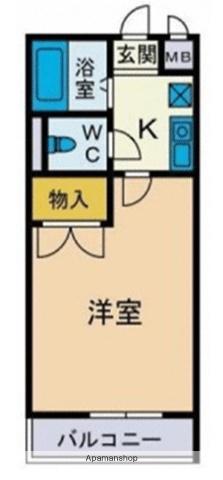 グランコンフォート本厚木(1K/3階)の間取り写真