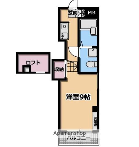 グランメゾン新羽(ワンルーム/3階)の間取り写真