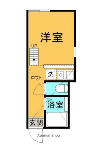 ユナイト三春テムズゲートウェイ(ワンルーム/2階)の間取り写真