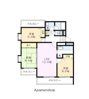 サンコートあかね台 1階階 間取り