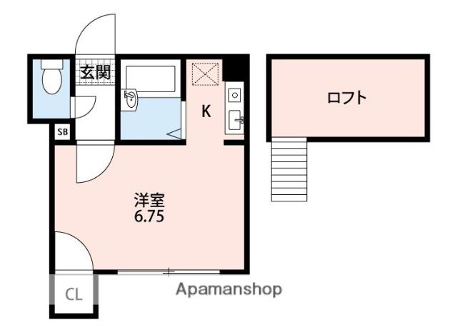 アルテメゾン(1K/2階)の間取り写真